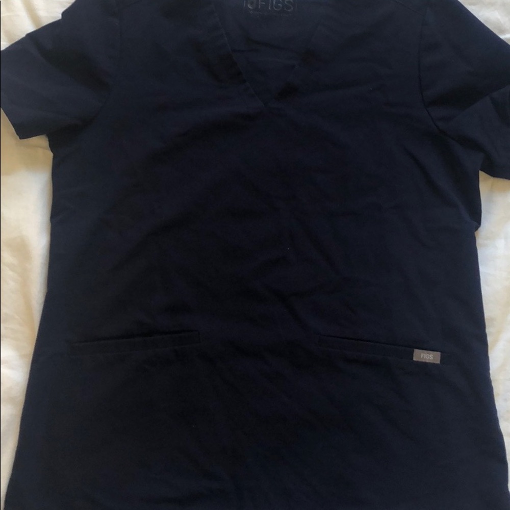 Figs navy blue Casma M top